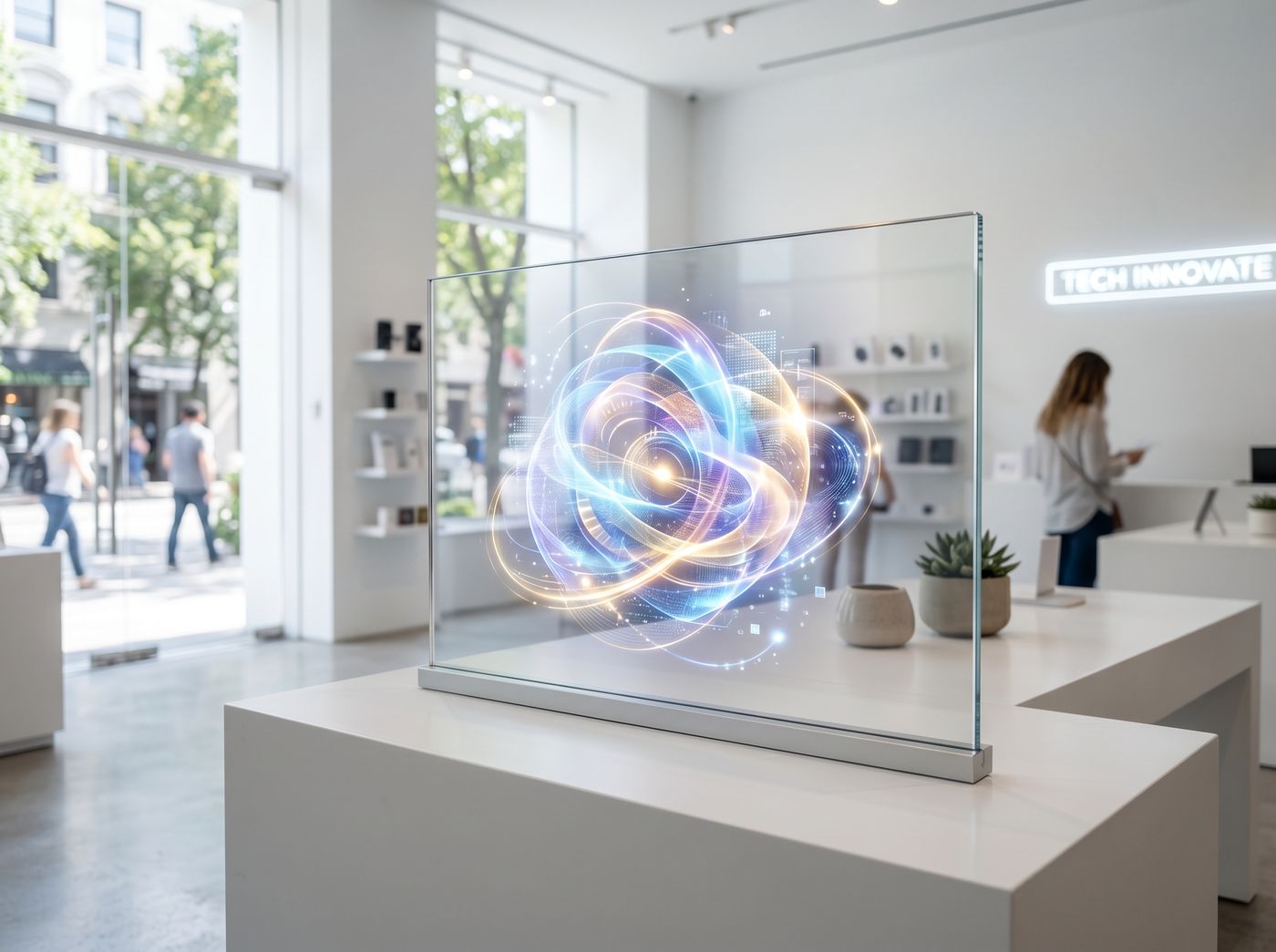 Holographic Window Display